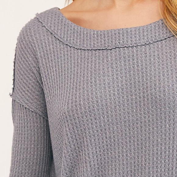 Free People North Shore Thermal Knit Tunic Top $68 - Picture 5 of 8